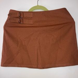 Belt buckle mini skirt